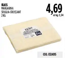 Carico Cash & Carry Klass margarina sfoglia-croissant offerta