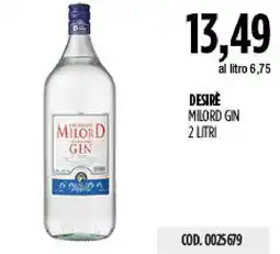 Carico Cash & Carry Desirè Milord Gin offerta