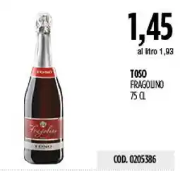 Carico Cash & Carry Toso fragolino offerta