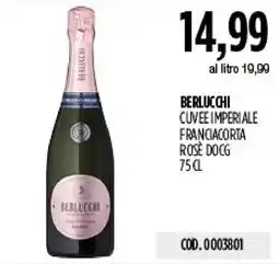 Carico Cash & Carry Berlucchi cuvee imperiale franciacorta rosé docg offerta