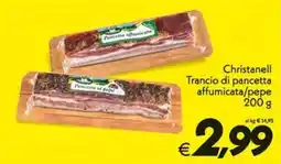 Iper Super Conveniente Christanell Trancio di pancetta affumicata/pepe offerta