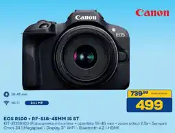 Euronics Bruno Canon EOS R100 + RF-S18-45MM IS ST offerta