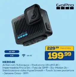 Euronics Bruno GoPro HERO4K offerta