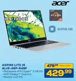 Euronics Bruno Acer Aspire Lite 15 offerta