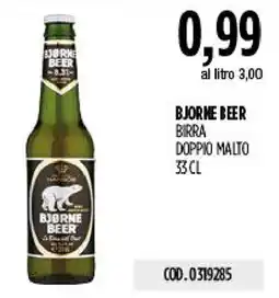 Carico Cash & Carry Bjørne beer birra doppio malto offerta
