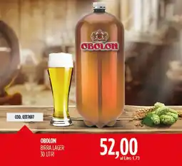 Carico Cash & Carry Obolon birra lager offerta
