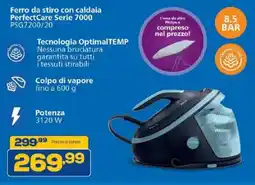 Euronics Bruno Ferro da stiro con caldaia PerfectCare Serie 7000 offerta