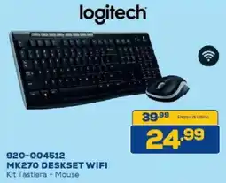 Euronics Bruno Logitech MK270 Deskset Wifi offerta