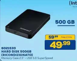 Euronics Bruno Intenso Hard Disk 500GB offerta