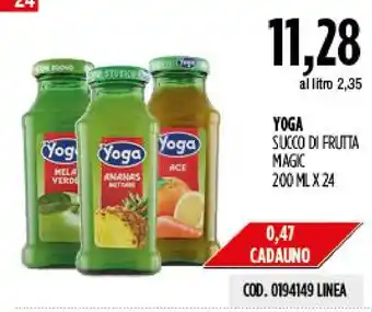 Carico Cash & Carry Yoga succo di frutta magic offerta