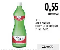 Carico Cash & Carry Lete acqua minerale effervescente naturale offerta