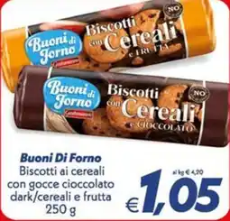 Iper Super Conveniente Buoni Di Forno Biscotti ai cereali con gocce cioccolato dark/cereali e frutta offerta
