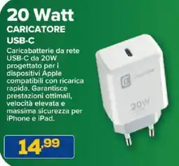 Euronics Bruno Caricatore USB-C 20W offerta