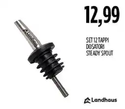 Carico Cash & Carry Set 12 tappi dosatori steady spout Landhaus offerta