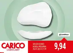 Carico Cash & Carry Vassoio bianco nuvola melamina Landhaus offerta