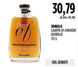 Carico Cash & Carry Grappa of Amarone Barrique Bonollo offerta