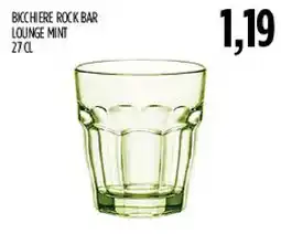 Carico Cash & Carry Bicchiere rock bar lounge mint offerta