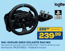 Euronics Bruno Logitech G923 Volante Racing offerta