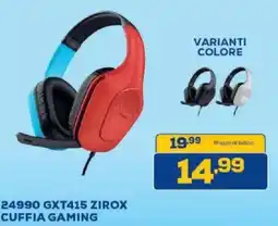 Euronics Bruno Cuffia gaming Zirox offerta