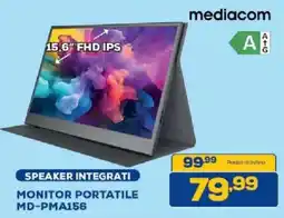 Euronics Bruno Mediacom monitor portatile MD-PMA156 offerta