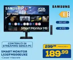 Euronics Bruno Samsung Smart Monitor M5 offerta