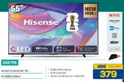 Euronics Bruno Hisense Smart TV QLED 55" 4K offerta