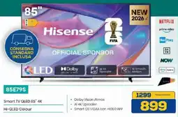Euronics Bruno Hisense Smart TV QLED 85" 4K offerta
