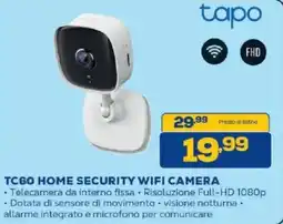 Euronics Bruno Tapo TC60 Home Security Wifi Camera offerta