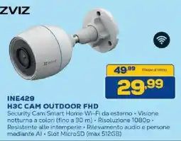 Euronics Bruno ZVIZ H3C CAM OUTDOOR FHD offerta