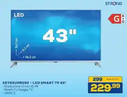 Euronics Bruno Strong LED Smart TV 43" offerta
