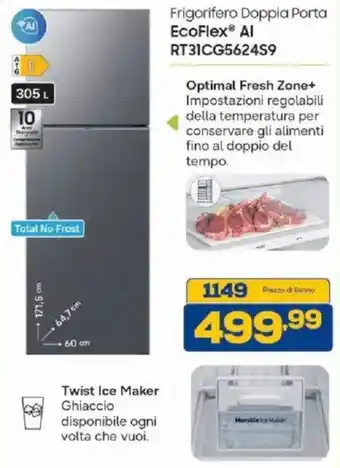 Frigorifero Doppia Porta EcoFlex AI