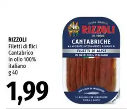Famila Superstore Rizzoli filetti di alici cantabriche offerta