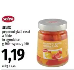 Famila Superstore Selex peperoni gialli rossi offerta