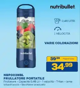 Euronics Bruno Nutribullet frullatore portatile offerta