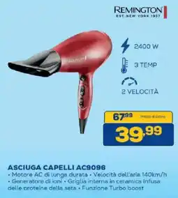 Euronics Bruno Remington Asciuga capelli AC9096 offerta