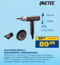 Euronics Bruno Asciugacapelli 21013 Imetec Ceramisonic offerta