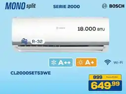 Euronics Bruno Mono split Serie 2000 Bosch offerta
