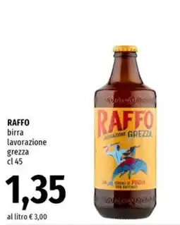 Famila Superstore Raffo birra lavorazione grezza offerta