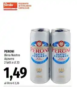 Famila Superstore Peroni Birra Nastro Azzurro offerta