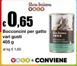 Sì con te Supermercati Bocconcini per gatto Stare Insieme VALE offerta
