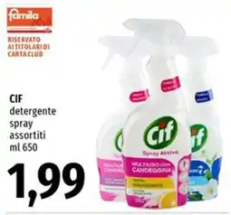Famila Superstore Cif detergente spray offerta