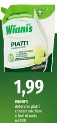 Famila Superstore Winni's detersivo piatti concentrato lime e fiori di mela offerta