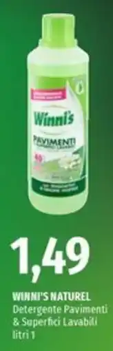 Famila Superstore Winni's Naturel Detergente Pavimenti & Superfici Lavabili offerta