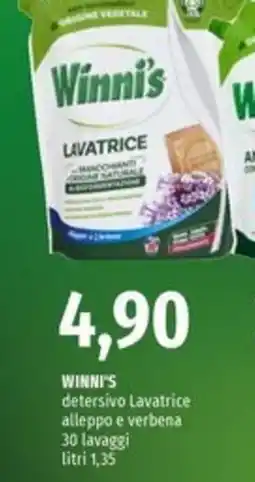Famila Superstore Winni's detergente Lavatrice alleppo e verbena offerta