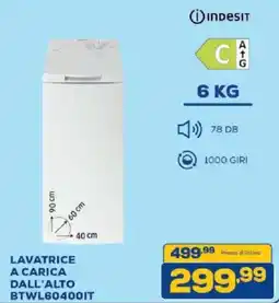 Euronics Bruno Lavatrice a carica dall'alto Indesit offerta