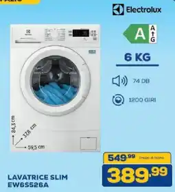 Euronics Bruno Lavatrice slim Electrolux offerta