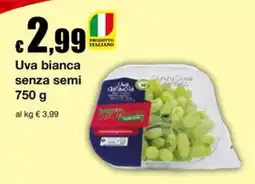 Sì con te Supermercati Uva bianca senza semi offerta