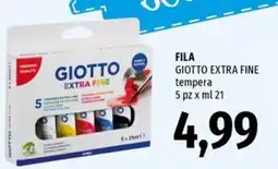 Famila Superstore Fila Giotto Extra Fine tempera offerta