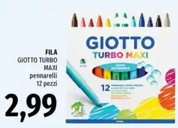 Famila Superstore Fila Giotto Turbo Maxi pennarelli offerta
