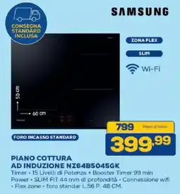 Euronics Bruno Samsung piano cottura ad induzione offerta